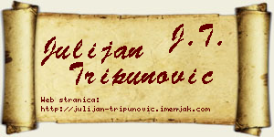 Julijan Tripunović vizit kartica